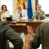 Reunión entre el consejero de Agricultura del Gobierno de Aragón, Ángel Samper, con las organizaciones agrarias 