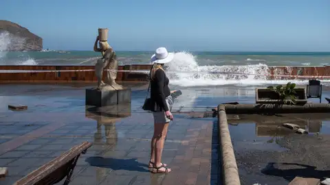 La costa de Fuerteventura es una de las afectadas por el mal estado del mar La costa de Fuerteventura es una de las afectadas por el mal estado del mar