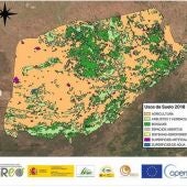 Mapa usos del suelo Campo de Montiel 2018