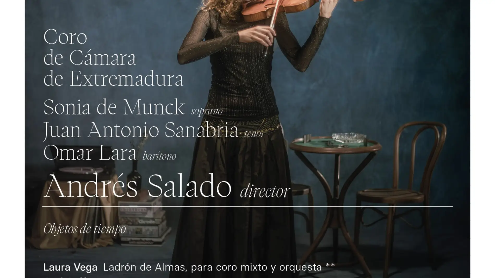 La Orquesta de Extremadura pone en escena este viernes en Mérida 'Ladrón de Almas', de Laura Vega