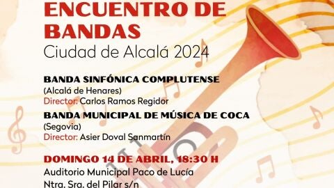 Cartel del XXIV Encuentro de Bandas Ciudad de Alcal&aacute; de Henares