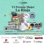 Cartel VI premio Mujer La Rioja