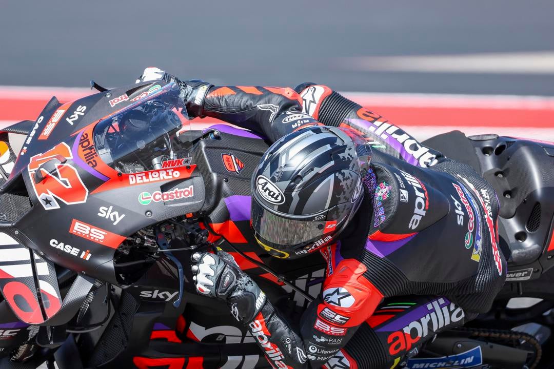 Viñales da un recital en Austin y Marc Márquez se cae siendo primero Viñales da un recital en Austin y Marc Márquez se cae siendo primero