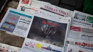 Las portadas de los principales periódicos iraníes