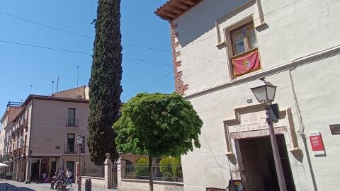 Cipr&eacute;s en el patio del Museo Casa Natal de Cervantes de Alcal&aacute; de Henares