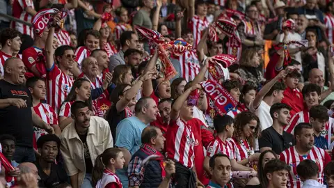 Celebración en la grada Celebración en la grada