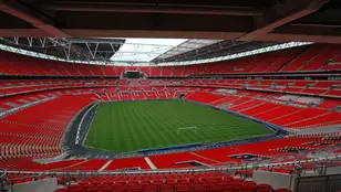 El interior del estadio de Wembley 
