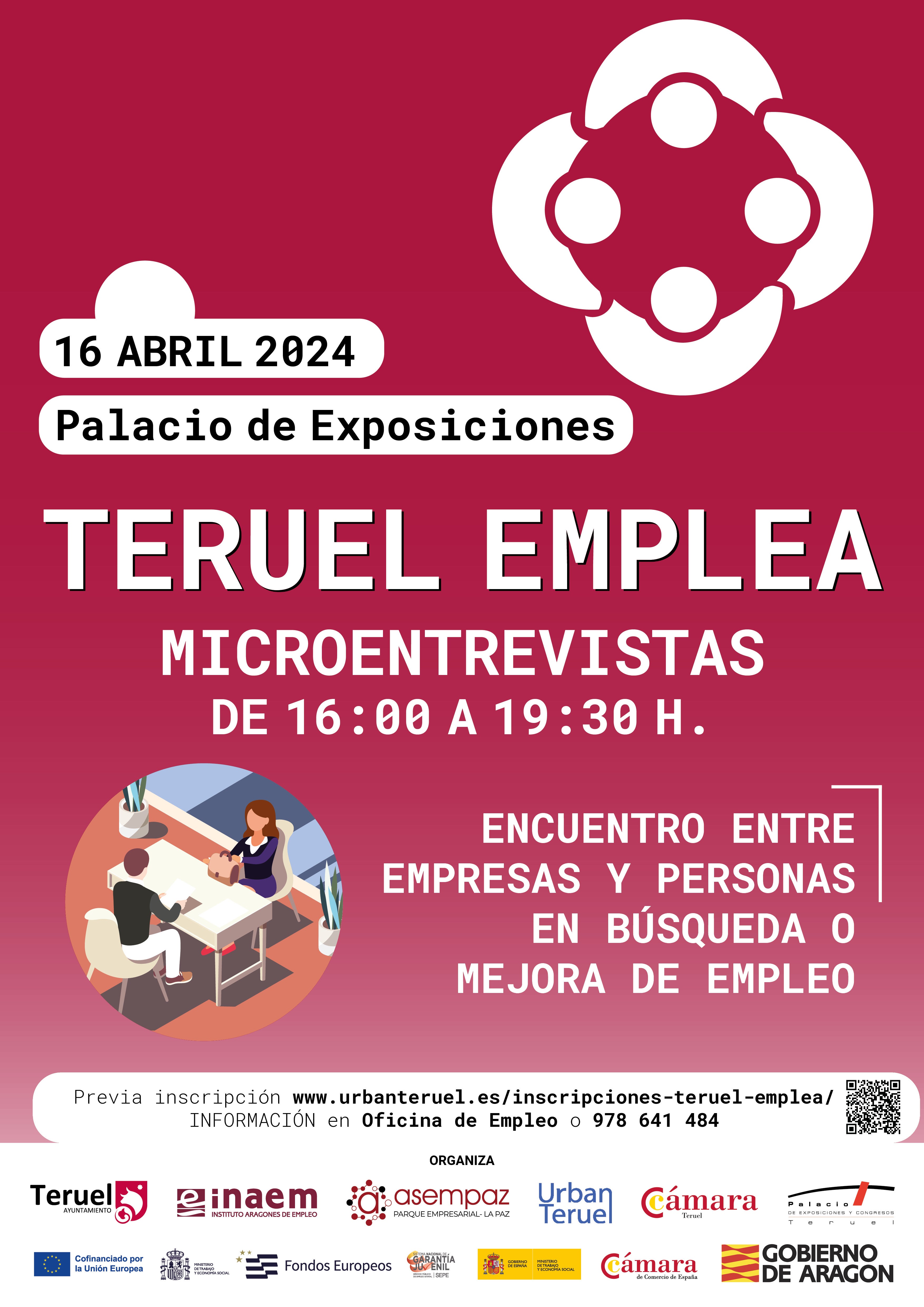43 empresas y 500 inscritos en la feria Teruel Emplea 43 empresas y 500 inscritos en la feria Teruel Emplea