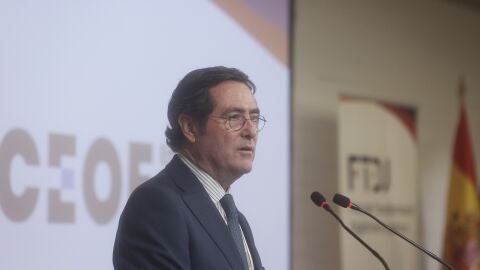 El presidente de la CEOE Antonio Garamendi