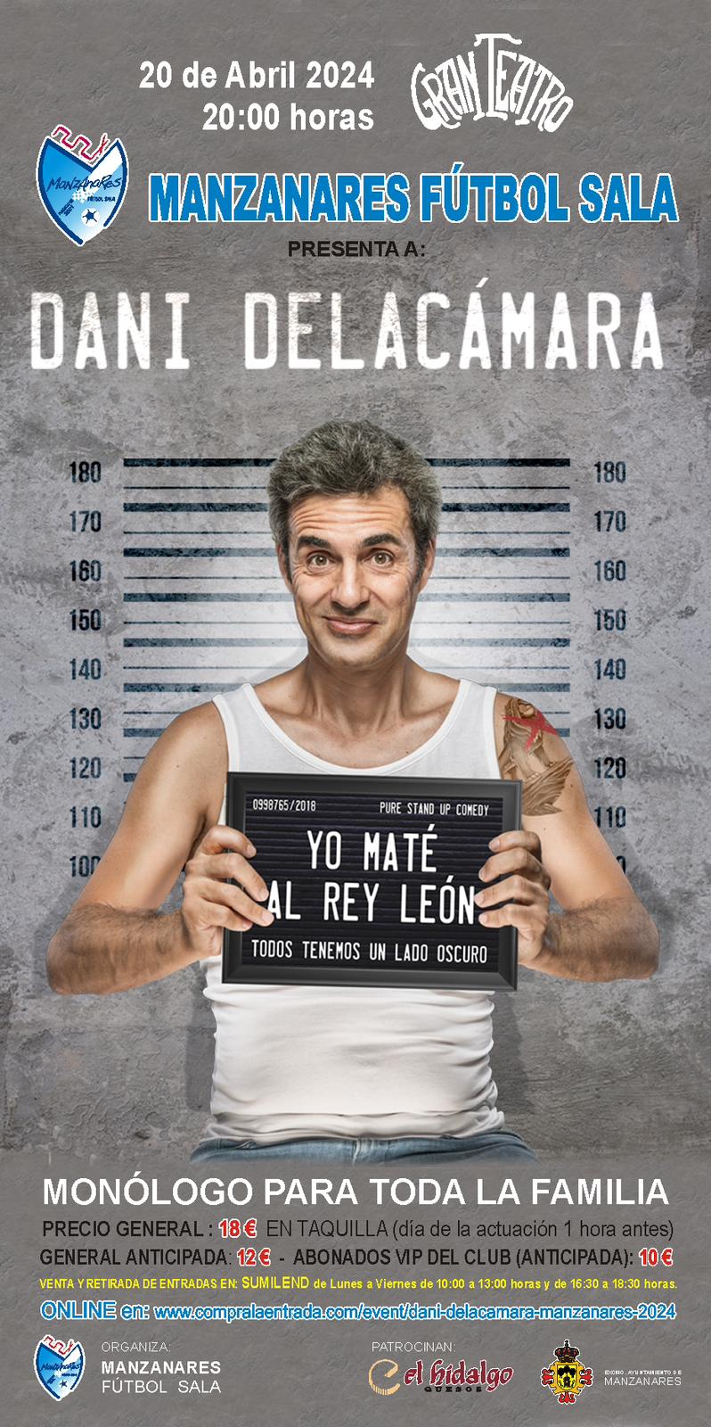 Dani Delacámara llega a Manzanares con un espectáculo de humor para toda la familia Dani Delacámara llega a Manzanares con un espectáculo de humor para toda la familia