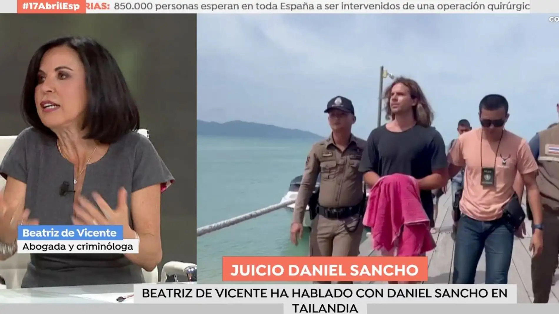 Beatriz de Vicente durante su intervención en Espejo Público/ Antena 3