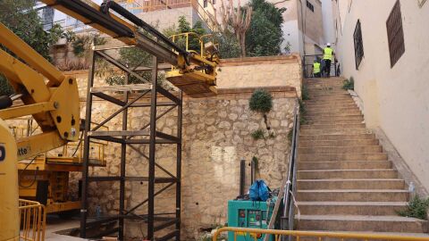 El ascensor salvar&aacute; el desnivel del lugar