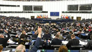 Una sesión plenaria en el Europarlamento 