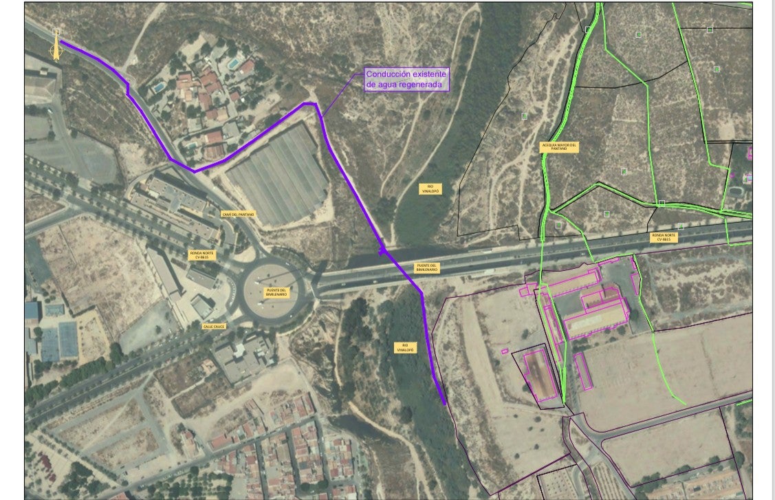 Elche unirá la depuradora de Algorós con la Acequia Mayor para regar el palmeral del margen izquierdo del Vinalopó Elche unirá la depuradora de Algorós con la Acequia Mayor para regar el palmeral del margen izquierdo del Vinalopó