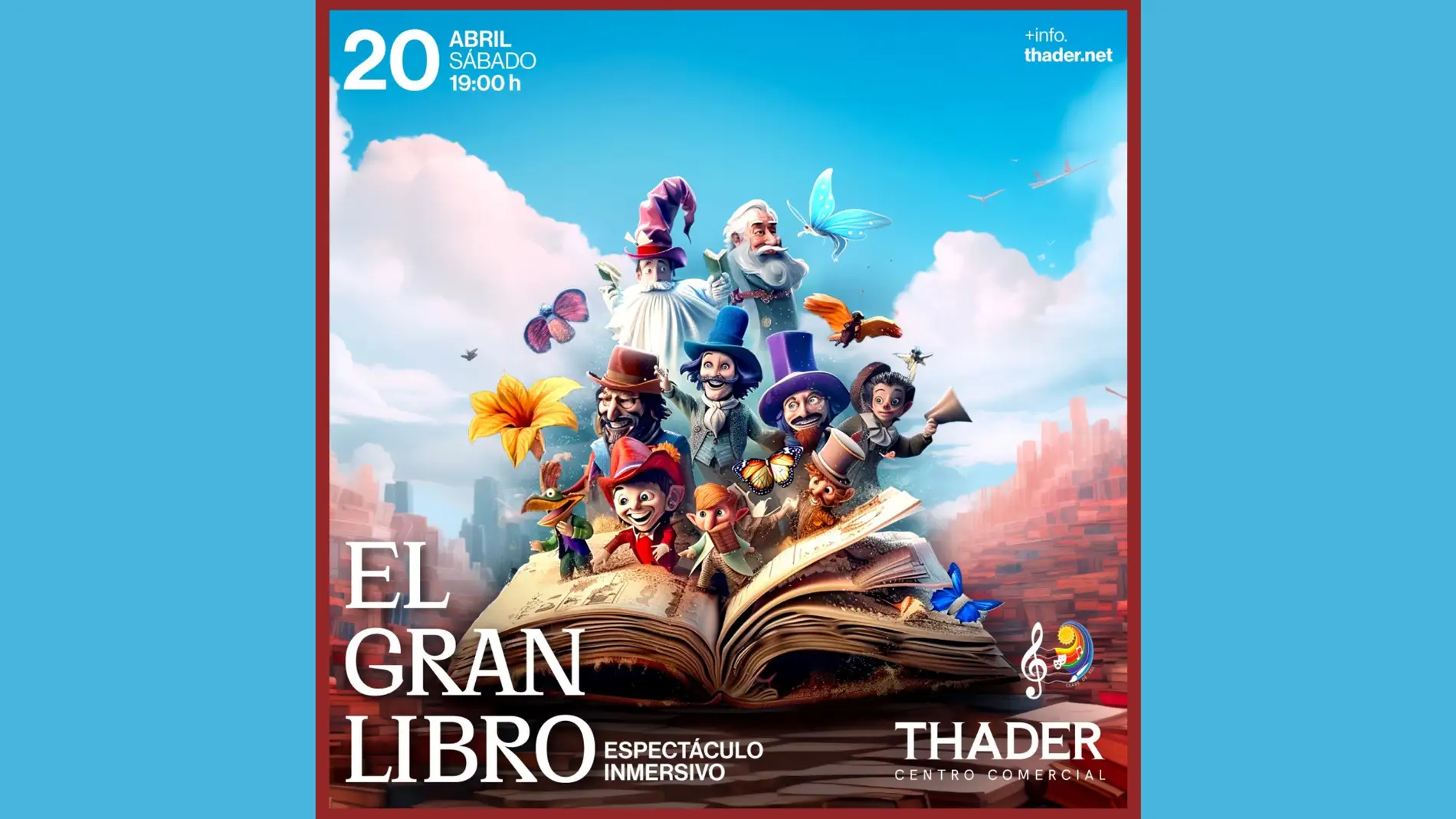 Thader celebra el Día del Libro con un espectáculo de teatro inmersivo: 'El Gran Libro'