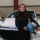 La piloto leonesa Alba Sánchez La piloto leonesa Alba Sánchez