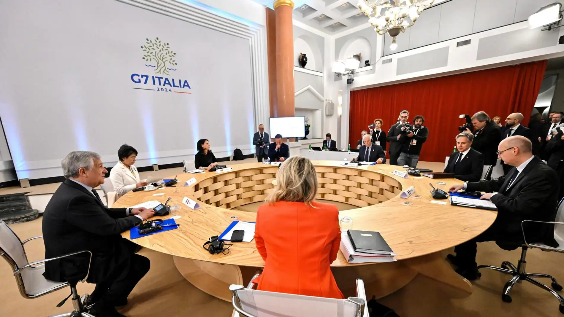 Los ministros de Exteriores del G7 en Capri