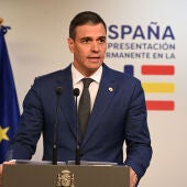 Imagen de archivo del presidente del Gobierno, Pedro Sánchez, en La Moncloa