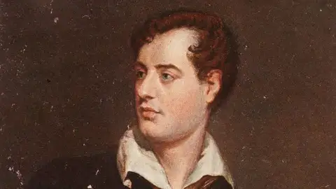 El poeta George Gordon Noel Byron, más conocido como Lord Byron El poeta George Gordon Noel Byron, más conocido como Lord Byron