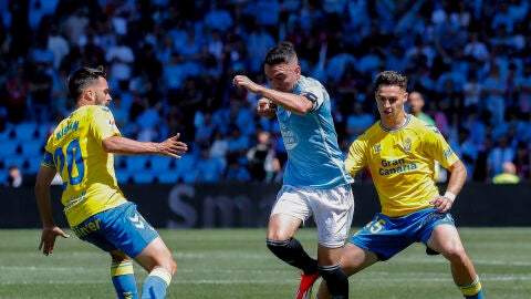 Iago Aspas durante el Celta - Las Palmas