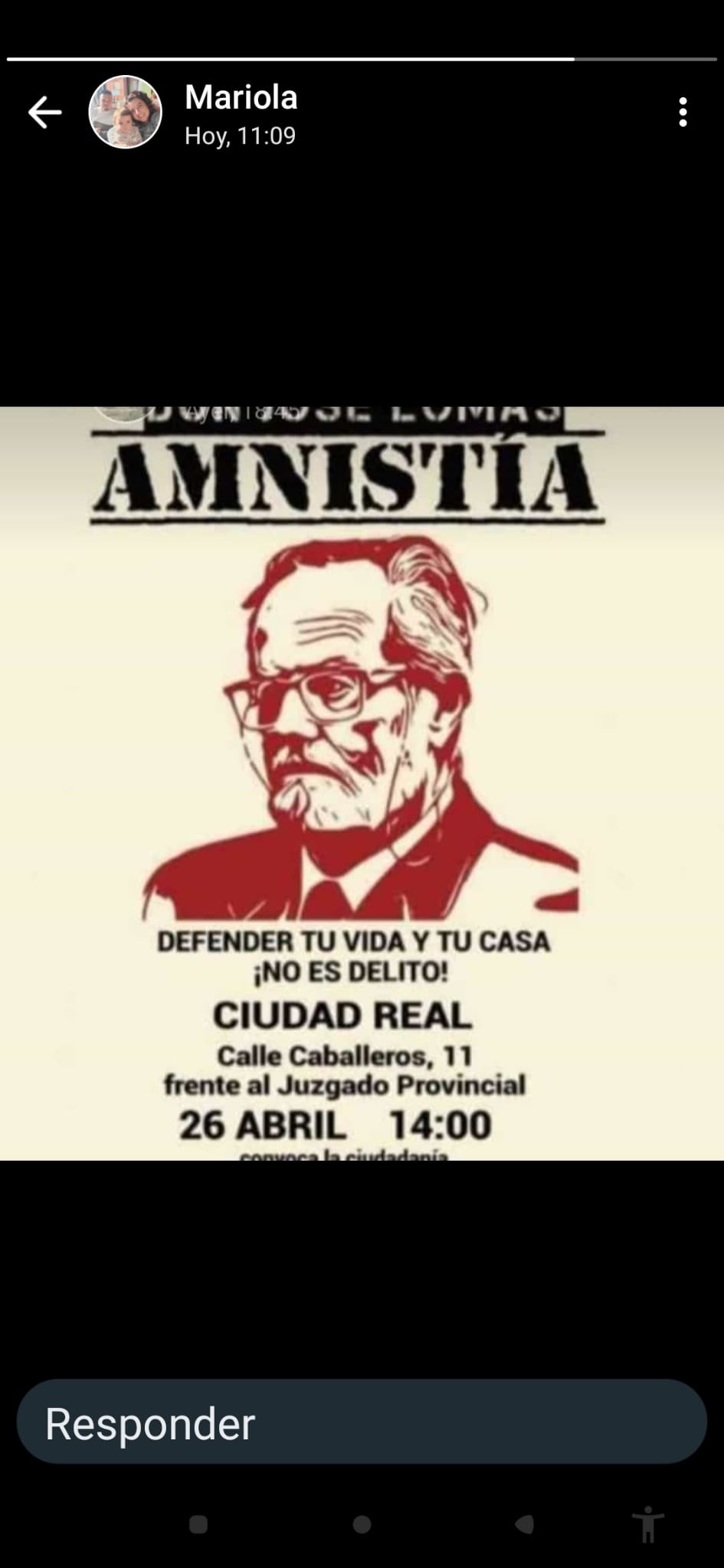 Convocan una concentración en Ciudad Real para pedir que amnistíen a José Lomas Convocan una concentración en Ciudad Real para pedir que amnistíen a José Lomas
