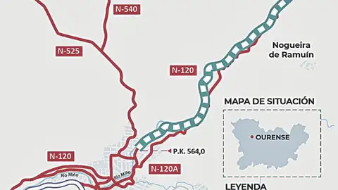 Transportes aproba trazado para ampliación da N-120 ata Nogueira Transportes aproba trazado para ampliación da N-120 ata Nogueira
