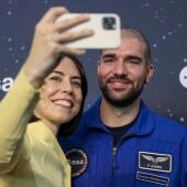La ministra Diana Morant junto al astronauta español Pablo Álvarez 