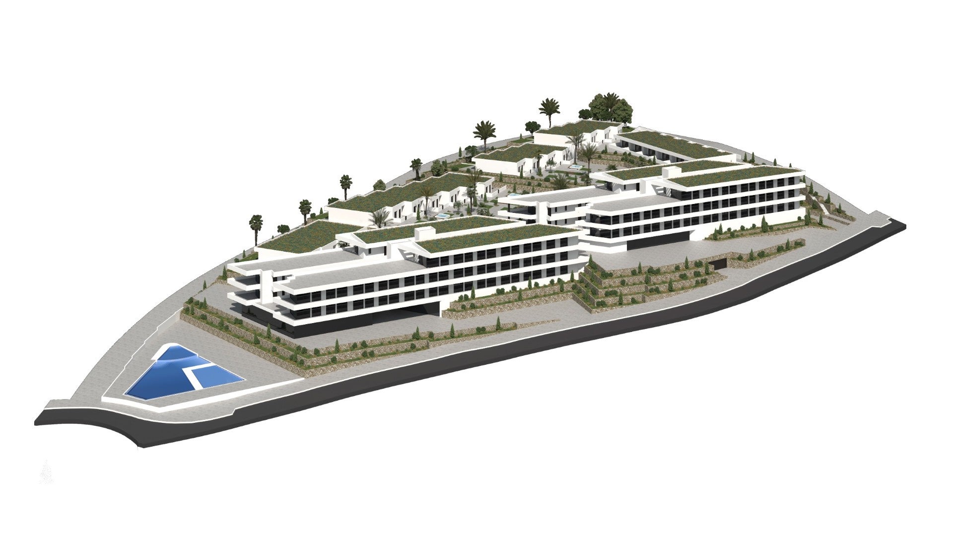 Proyectan un apartahotel en Los Arenales del Sol de Elche con seis piscinas, zonas de ocio y un spa Proyectan un apartahotel en Los Arenales del Sol de Elche con seis piscinas, zonas de ocio y un spa