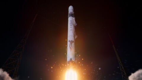Imagen simulada del cohete &#39;Miura 5&#39; de la compañía PLD Space de Elche