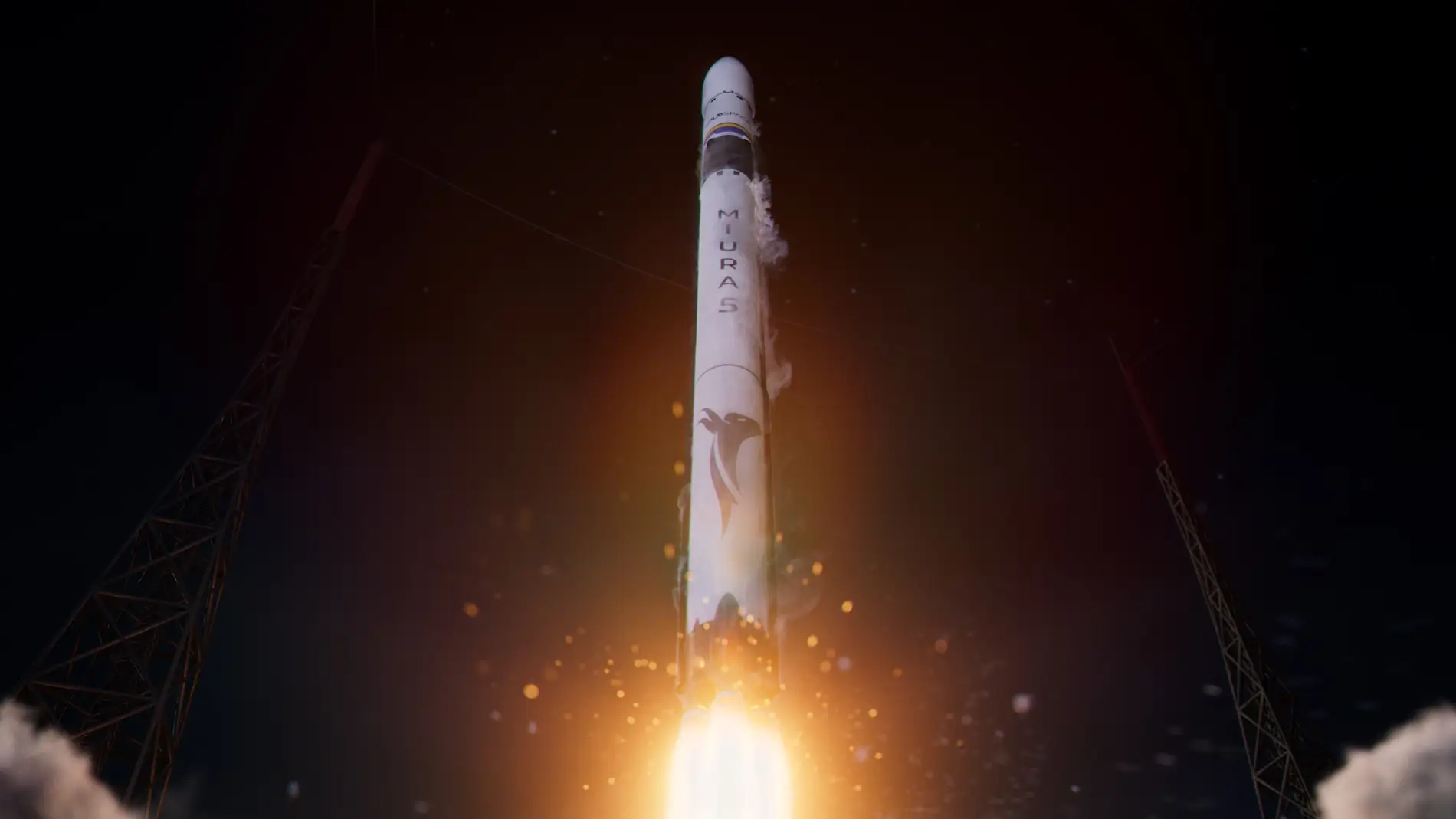 Imagen simulada del cohete 'Miura 5' de la compañía PLD Space de Elche
