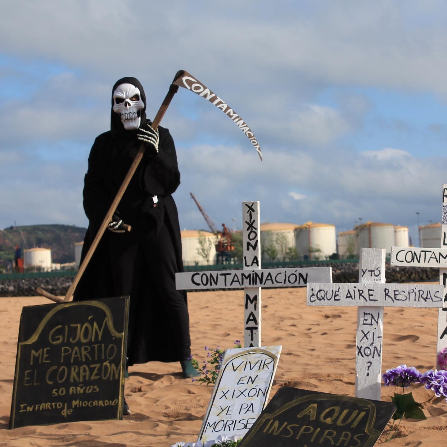 "La contaminación mata" "La contaminación mata"
