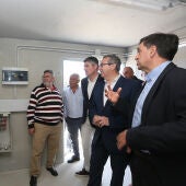 Toni Pérez y MArcos Zaragoza visitan la instalación fotovoltaica del bombeo de La Vila Joiosa
