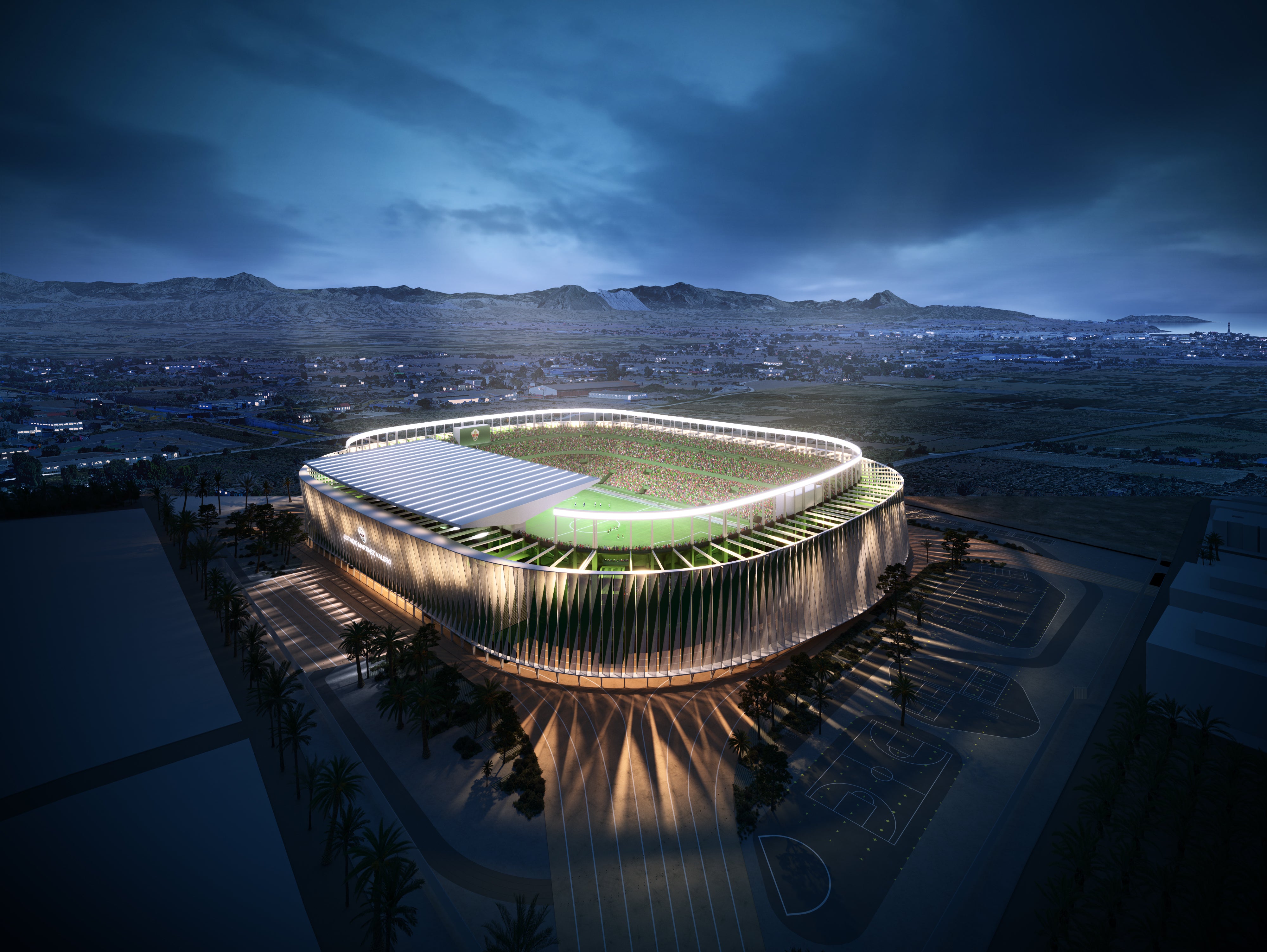 Elche CF: La nueva imagen del futuro estadio Martínez Valero tras su reforma de 40 millones de euros Elche CF: La nueva imagen del futuro estadio Martínez Valero tras su reforma de 40 millones de euros