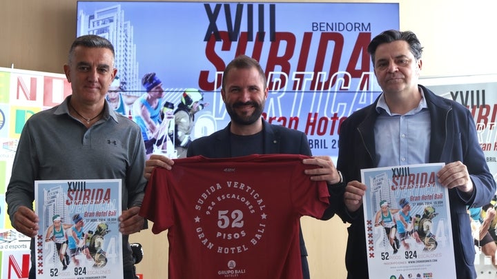 Benidorm presenta la XVIII Subida al Hotel Bali con más de 500 inscritos Benidorm presenta la XVIII Subida al Hotel Bali con más de 500 inscritos