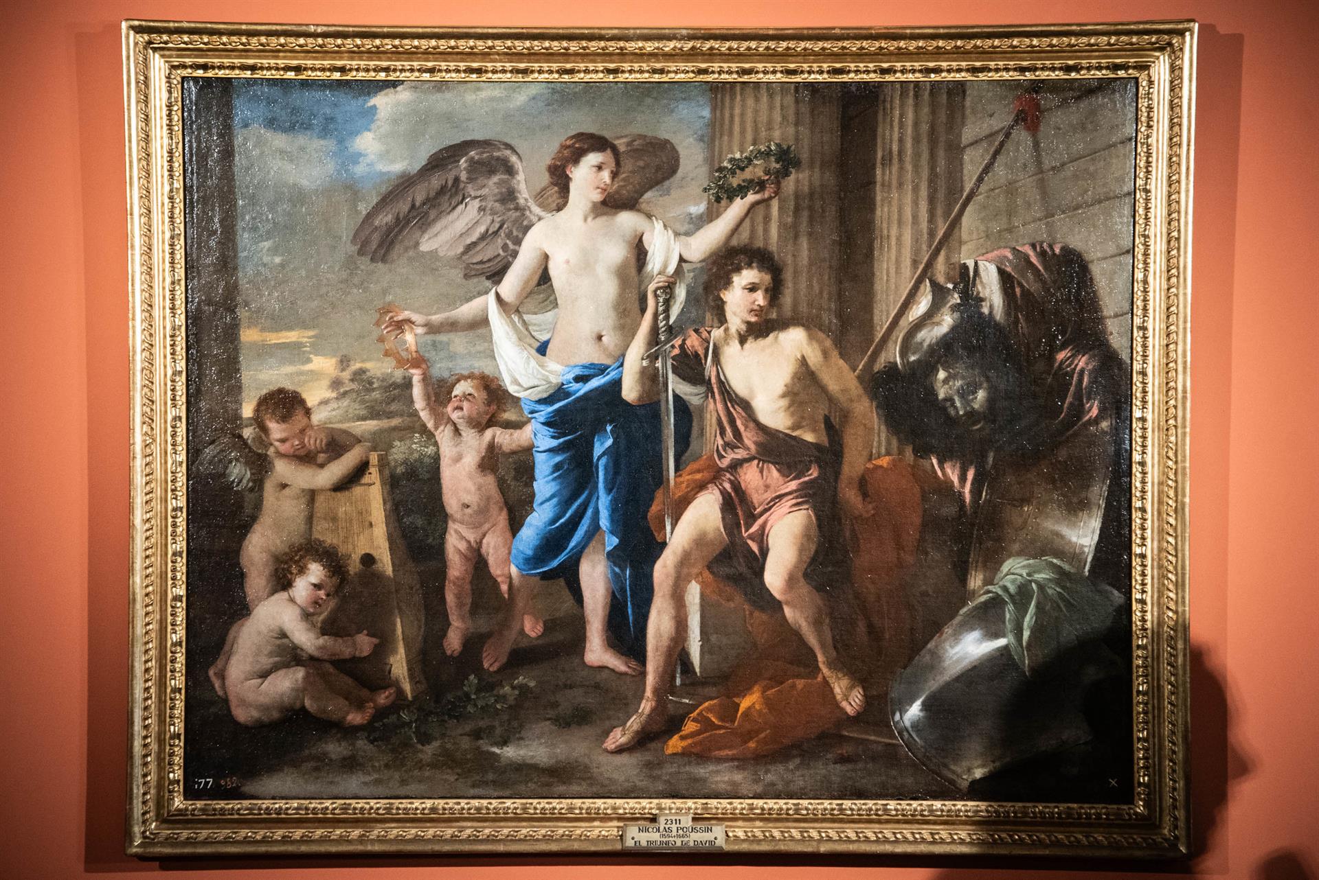 'El triunfo de David' de Nicolás Poussin se expone hasta el 19 de mayo en el Museo de Arte Romano de Mérida cedido por El Prado 'El triunfo de David' de Nicolás Poussin se expone hasta el 19 de mayo en el Museo de Arte Romano de Mérida cedido por El Prado