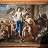 'El triunfo de David' de Nicolás Poussin se expone hasta el 19 de mayo en el Museo de Arte Romano de Mérida cedido por El Prado
