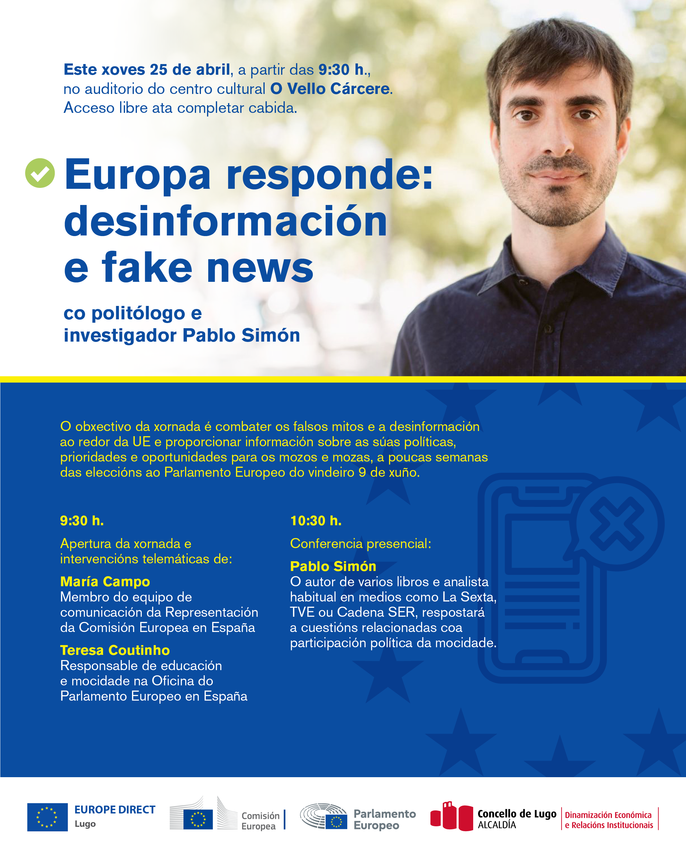 Pablo Simón: "Las fake news tienen 5 veces más impacto que los desmentidos" Pablo Simón: "Las fake news tienen 5 veces más impacto que los desmentidos"