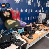 Los objetos intervenidos y recuperados por la Policía Nacional de Alicante 