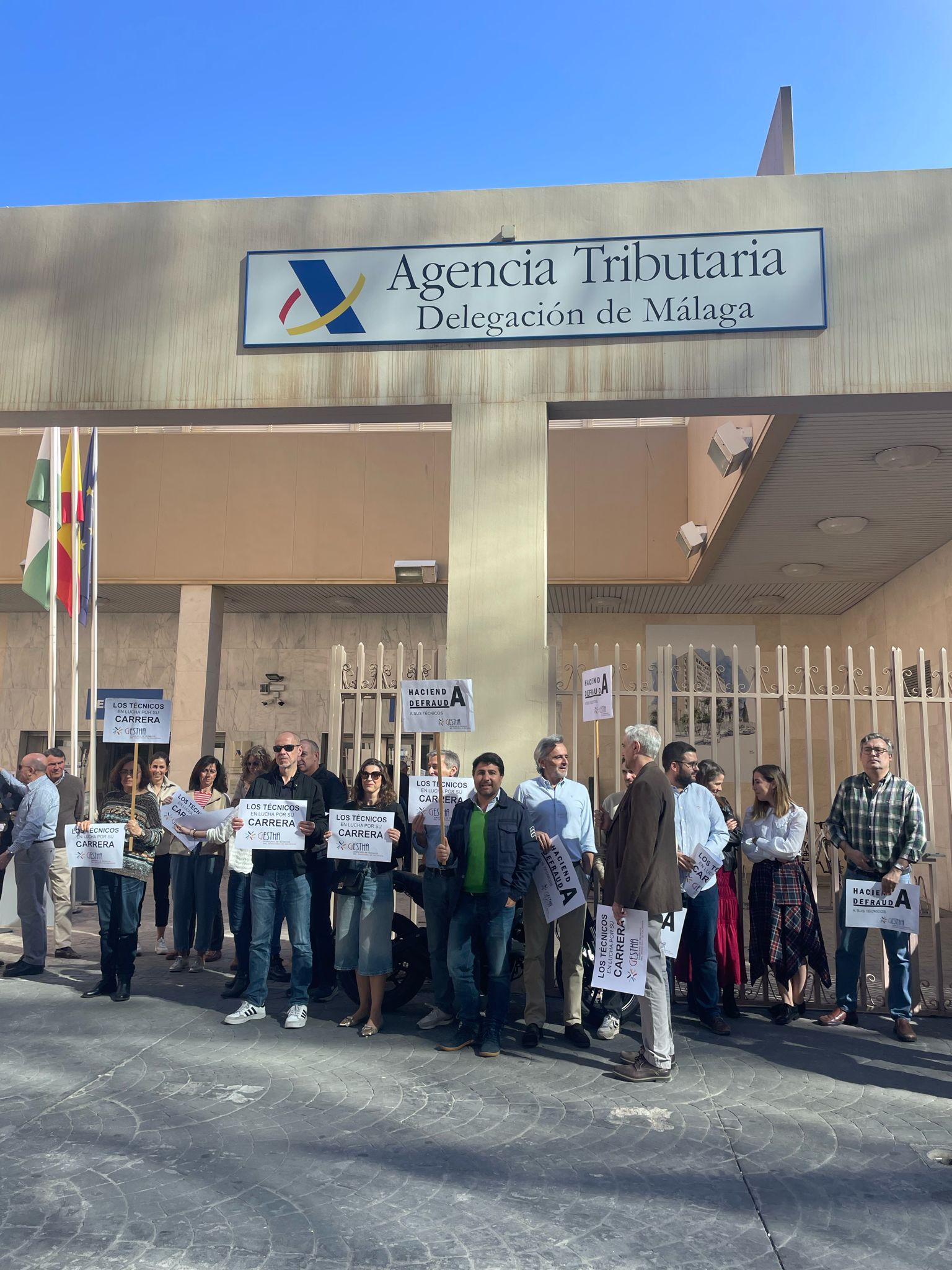 Los técnicos de Hacienda se concentran en Málaga Los técnicos de Hacienda se concentran en Málaga