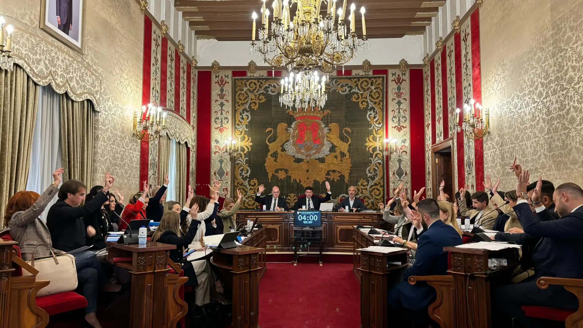 El salón de plenos del ayuntamiento de Alicante