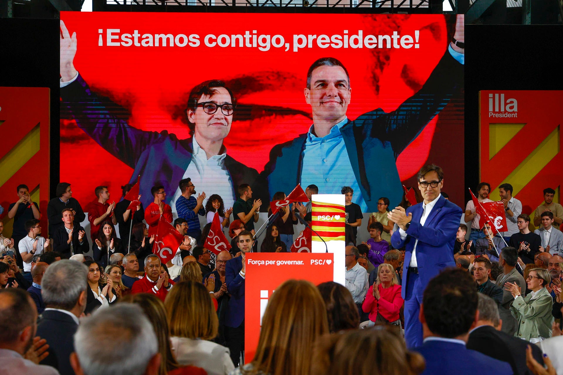 Arranca la campaña en Cataluña con apoyos y críticas a Sánchez Arranca la campaña en Cataluña con apoyos y críticas a Sánchez