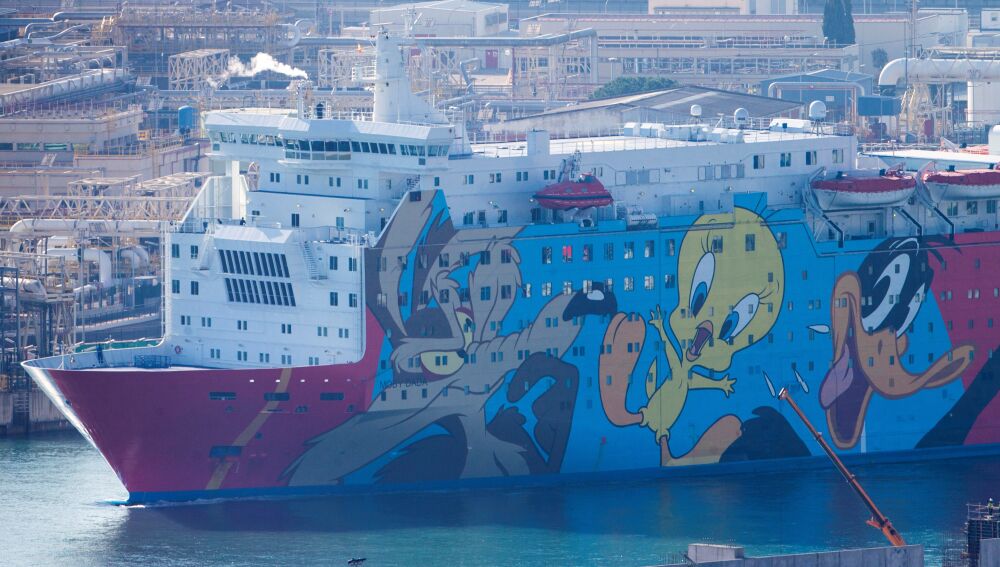 El anterior aspecto del barco, muy reconocible