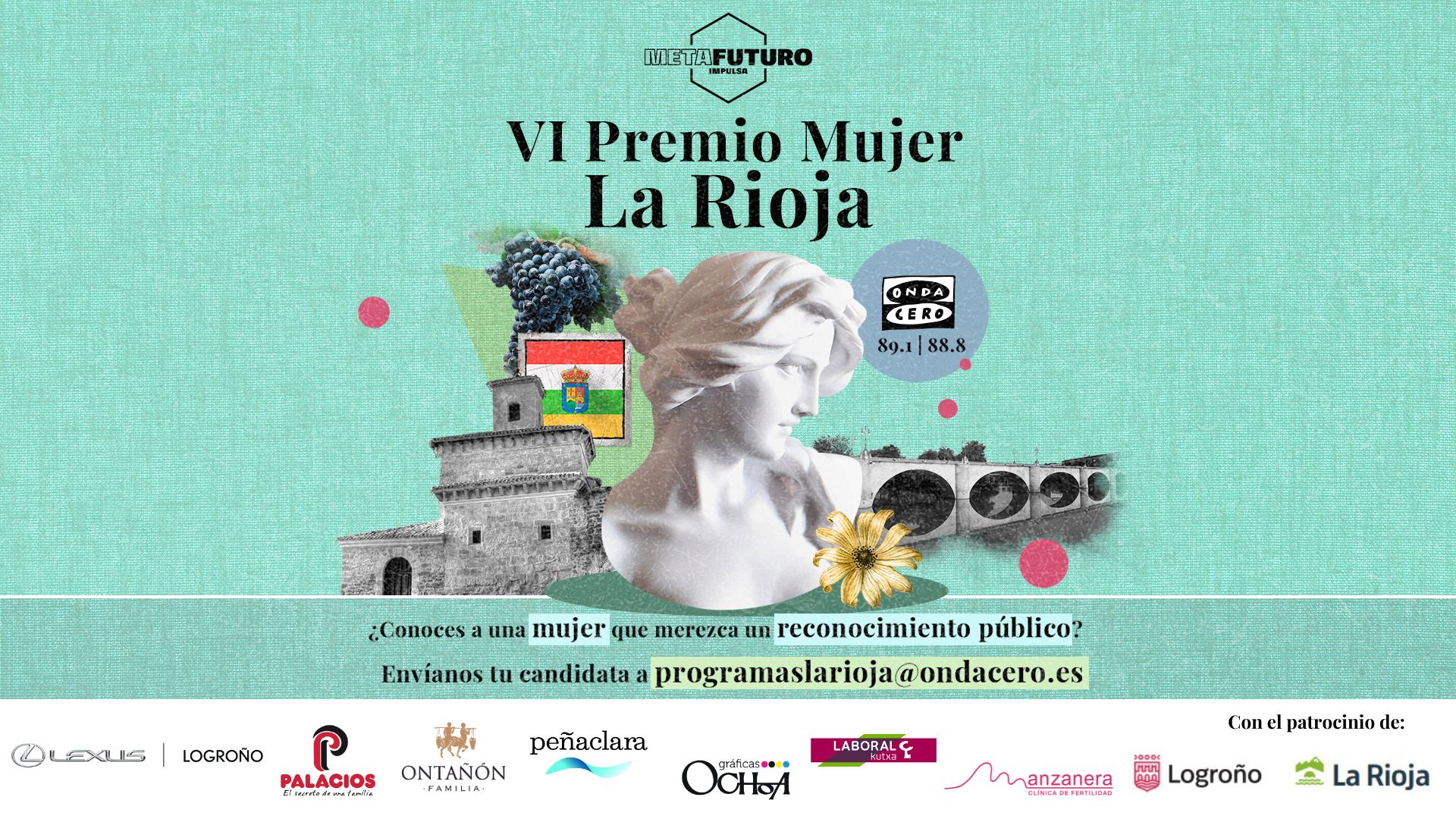 Onda Cero pone en marcha la sexta edición del Premio Mujer La Rioja Onda Cero pone en marcha la sexta edición del Premio Mujer La Rioja