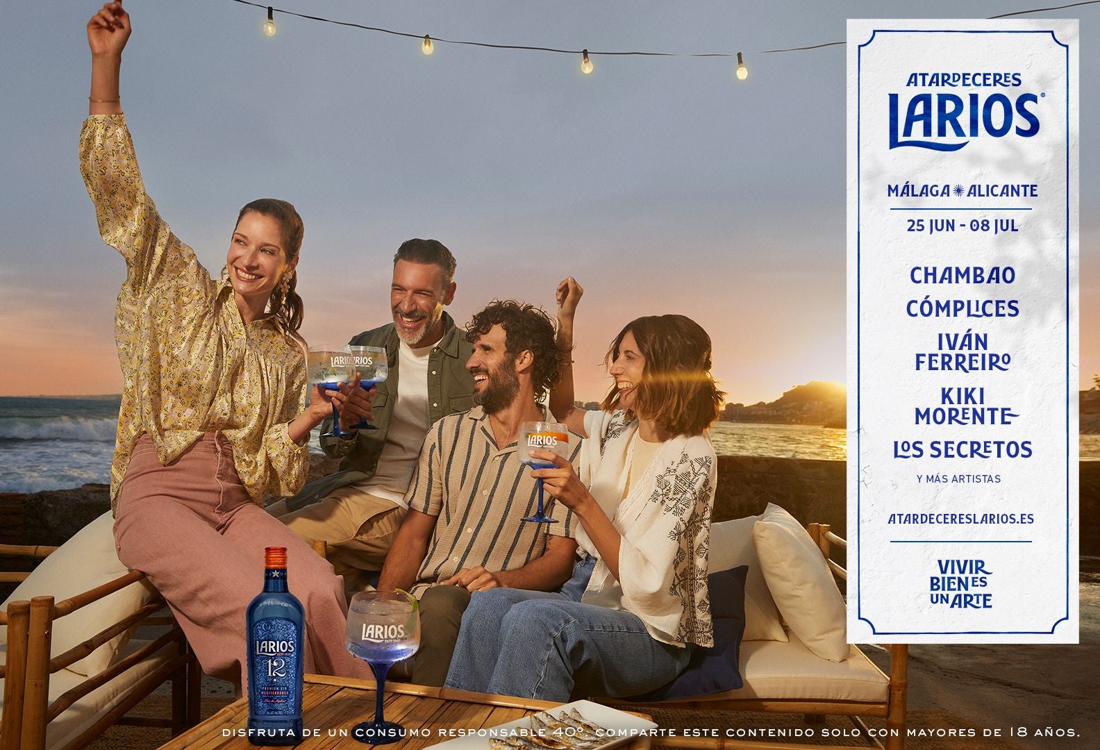 Regresa Atardeceres Larios: doce mágicas citas al atardecer para celebrar que Vivir Bien es un Arte Regresa Atardeceres Larios: doce mágicas citas al atardecer para celebrar que Vivir Bien es un Arte