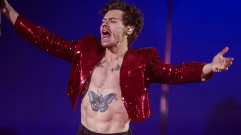 Los cuatro pezones de Harry Styles: las imágenes del cantante sin camiseta Los cuatro pezones de Harry Styles: las imágenes del cantante sin camiseta