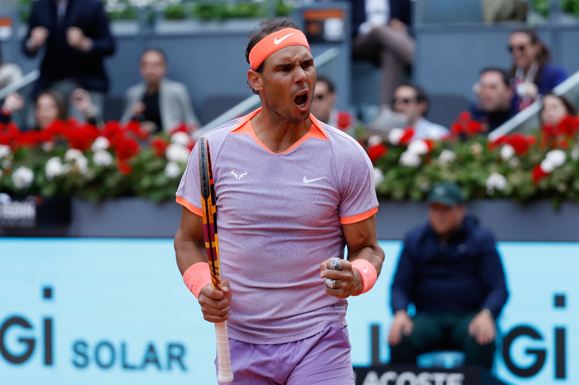 Nadal supera a Cachín en Madrid y se mete en octavos Nadal supera a Cachín en Madrid y se mete en octavos