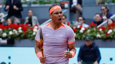 Nadal supera a Cachín en Madrid y se mete en octavos Nadal supera a Cachín en Madrid y se mete en octavos