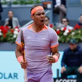 Nadal supera a Cachín en Madrid y se mete en octavos Nadal supera a Cachín en Madrid y se mete en octavos