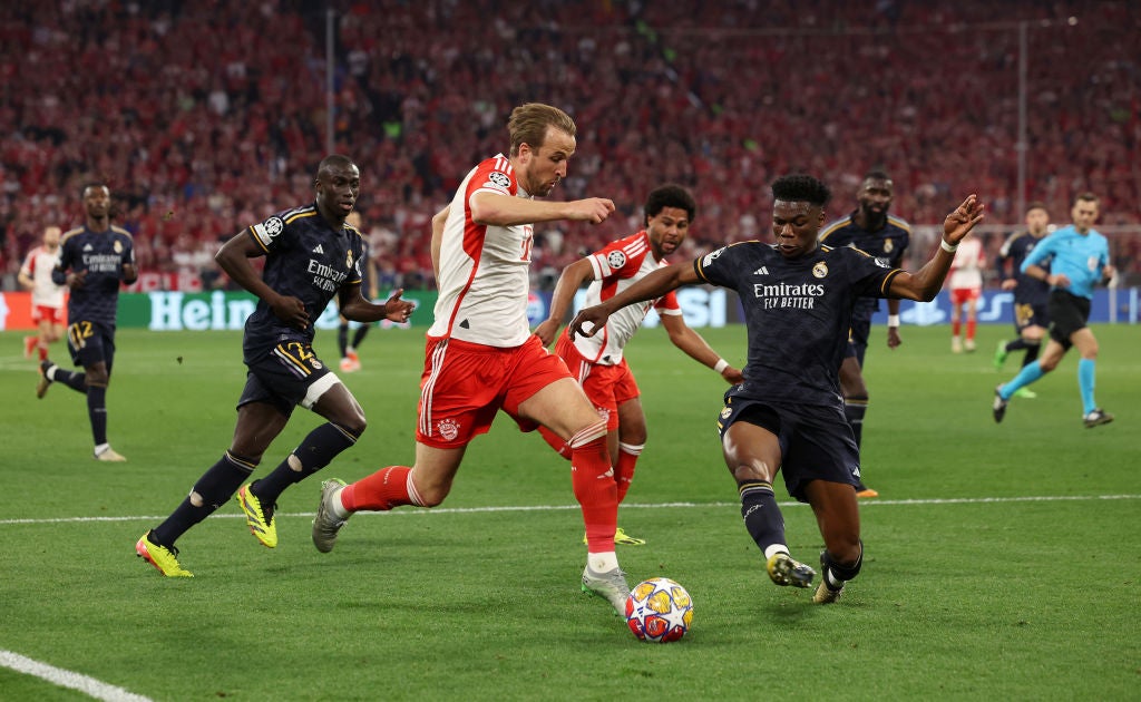 Kane durante el Bayern - Real Madrid Kane durante el Bayern - Real Madrid