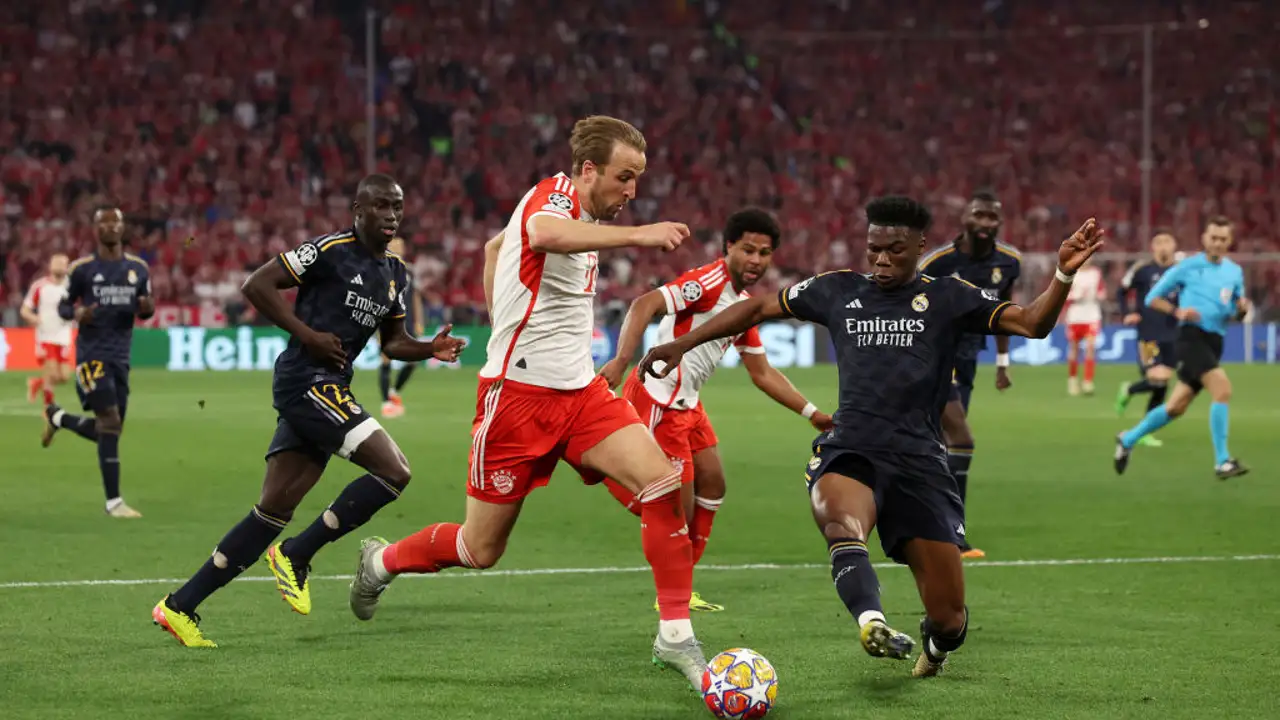 Kane durante el Bayern - Real Madrid Kane durante el Bayern - Real Madrid